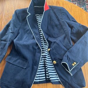 J. Crew Navy nautical blazer  with Gold Buttons